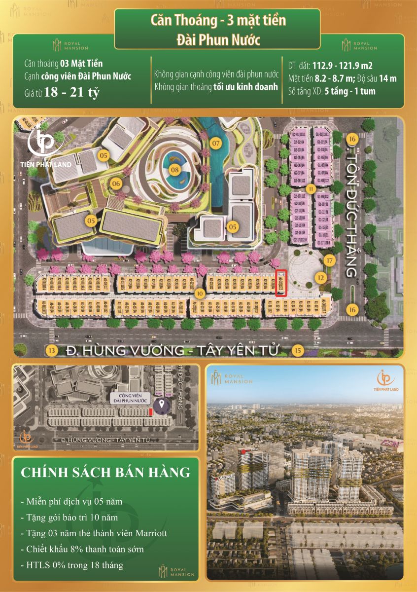 căn 3 mặt tiền