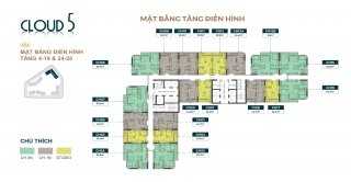 MẶT BẰNG TÒA CLOUD 5 - ROYAL MANSION